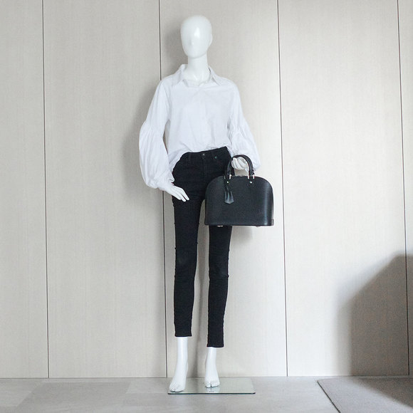 Louis Vuitton Alma PM Handbag Epi Black Silver - Picture 7 of 8